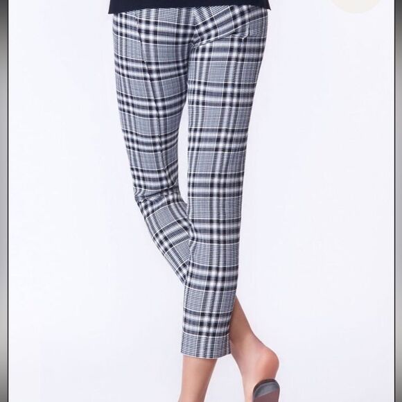 Veronica Beard‎ Honolulu Plaid Skinny Pant Size 8 - Picture 3 of 11